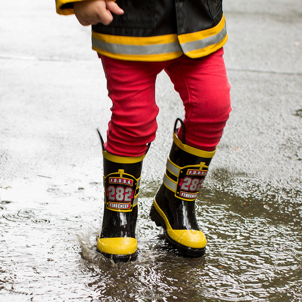 Boys fireman hotsell rain boots