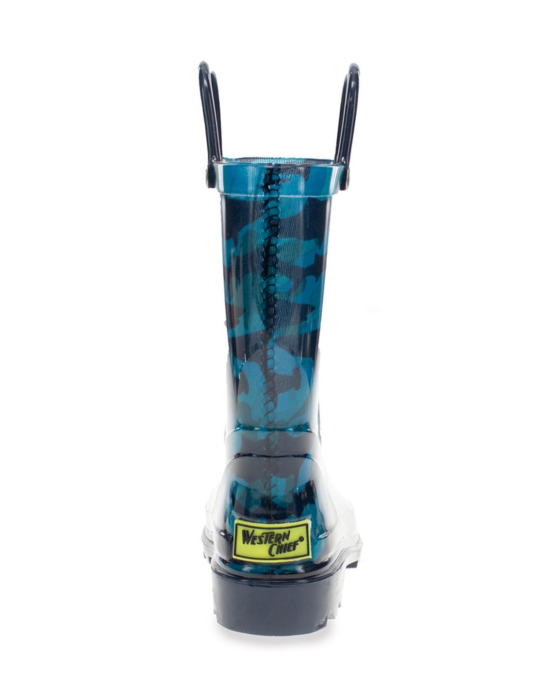 Kids Camo Shark Lighted Rain Boot - Blue - Western Chief