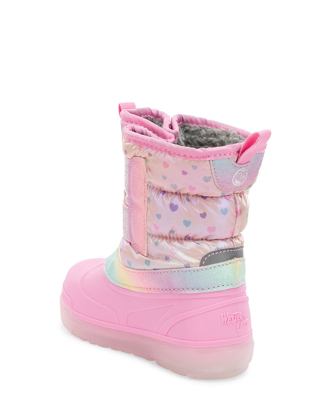 Kids Denali Lighted Faux Fur Cold Weather Boot - Pink - Western Chief