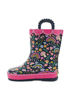 Kids Fantasy Forest Faux Fur Rain Boot - Navy - Western Chief