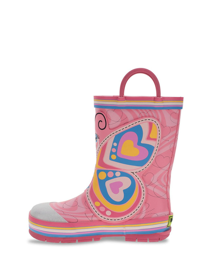 New! Bella Butterfly Rain Boot - Pink - Western Chief