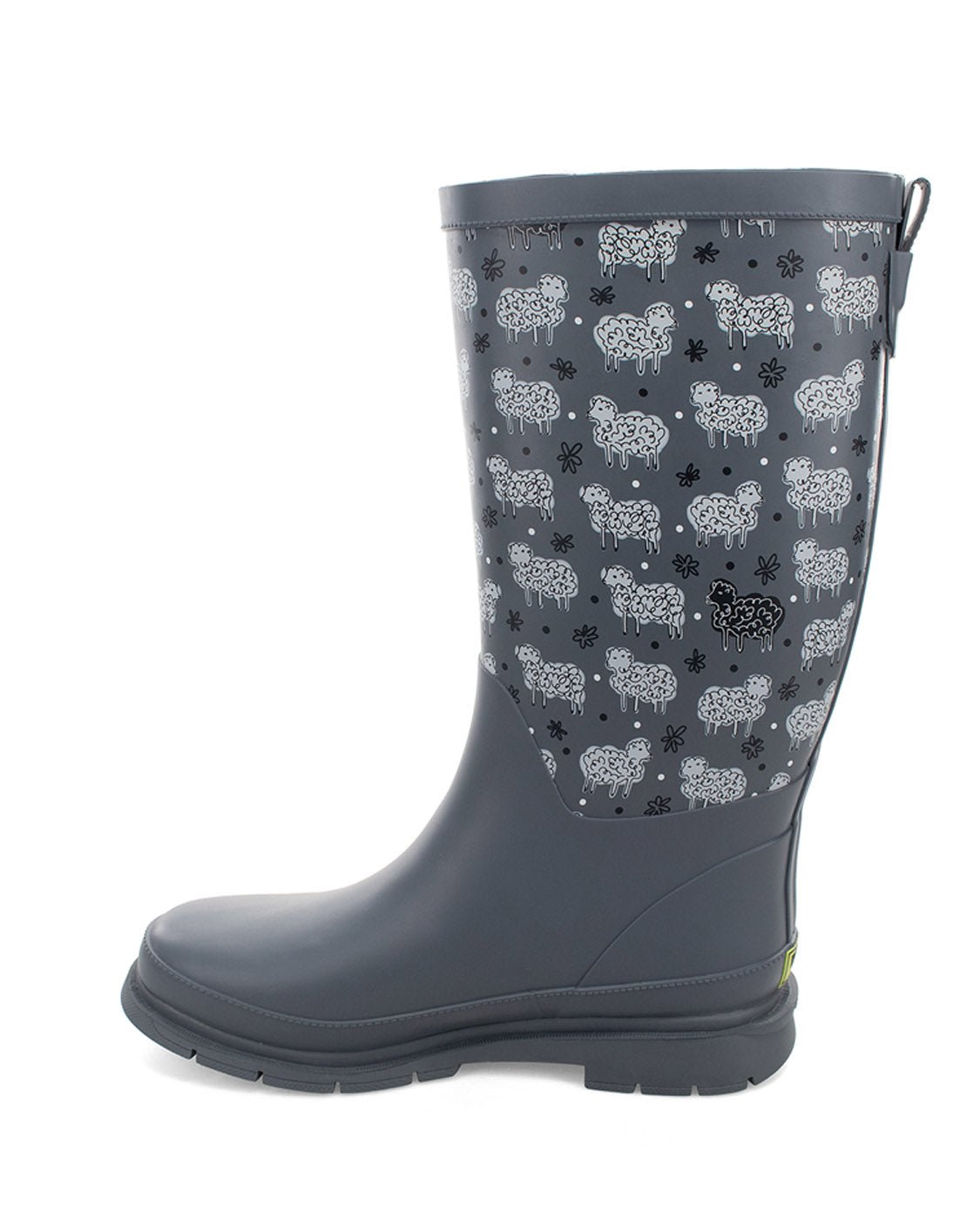 Women's Black Sheep Faux Fur Tall Rain Boot - Gray - Western Chief