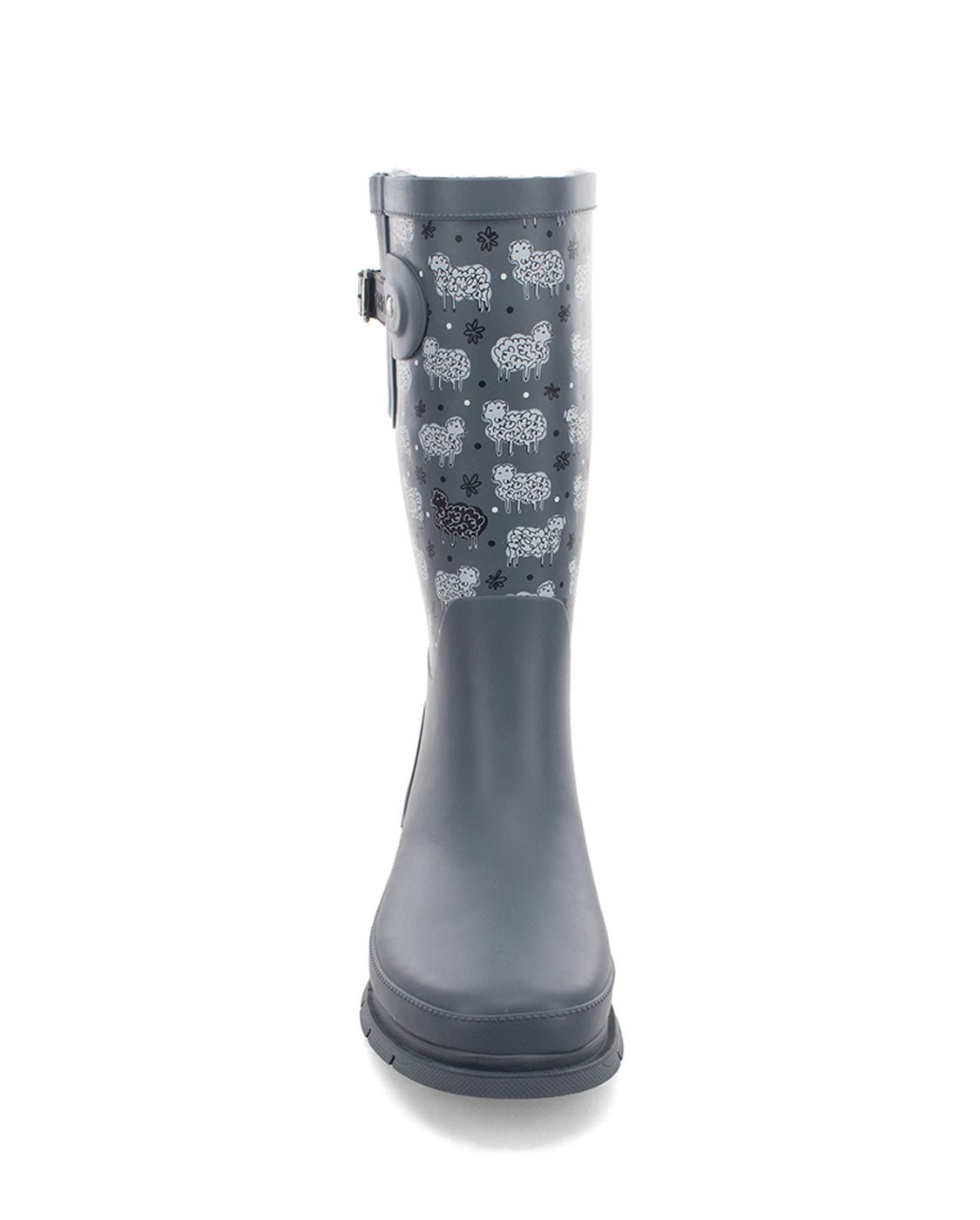 Women's Black Sheep Faux Fur Tall Rain Boot - Gray - Western Chief