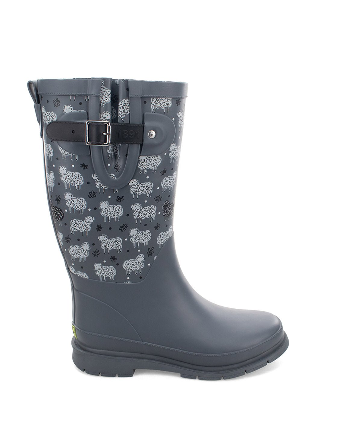 Women's Black Sheep Faux Fur Tall Rain Boot - Gray - Western Chief