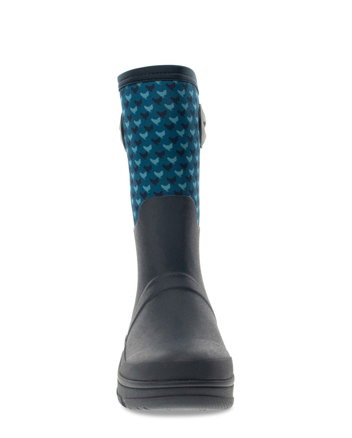 Women's Chicken Houndstooth Neoprene Mid Cold Weather Boot - Blue - Western Chief