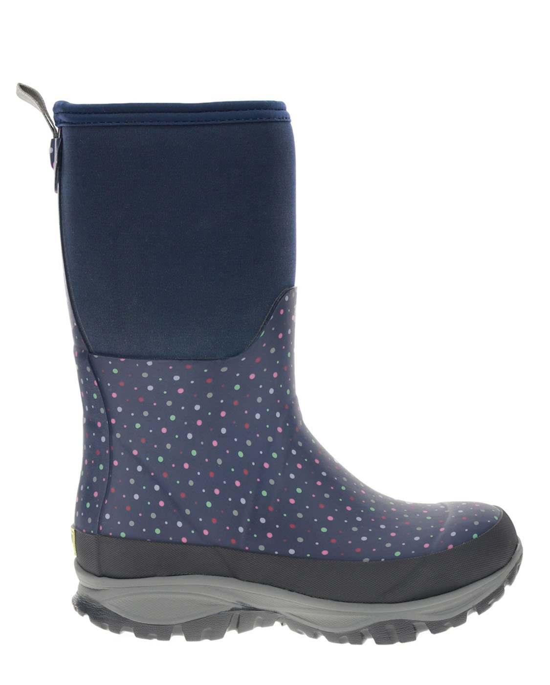 Women's Dainty Dot Neoprene Mid Cold Weather Boot - Navy - Western Chief