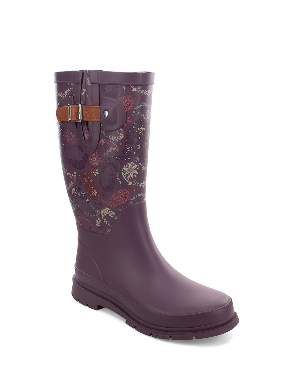 Women's Floral Paisley Tall Rain Boot - Plum - Western Chief