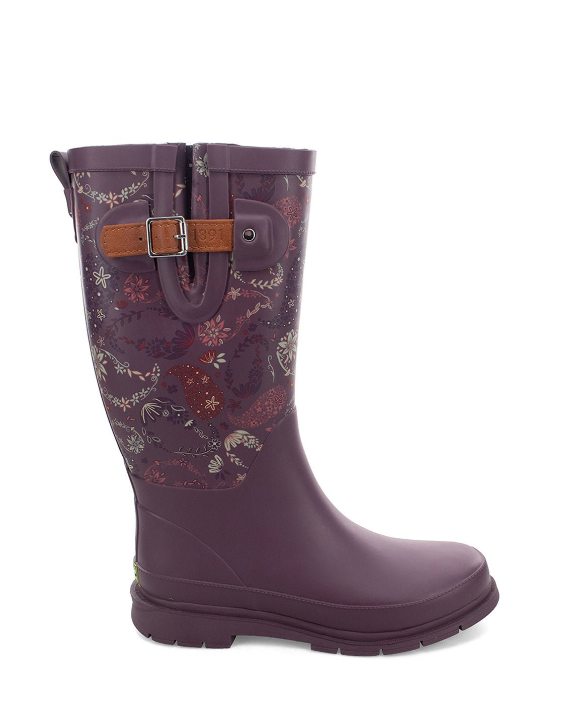 Women's Floral Paisley Tall Rain Boot - Plum - Western Chief