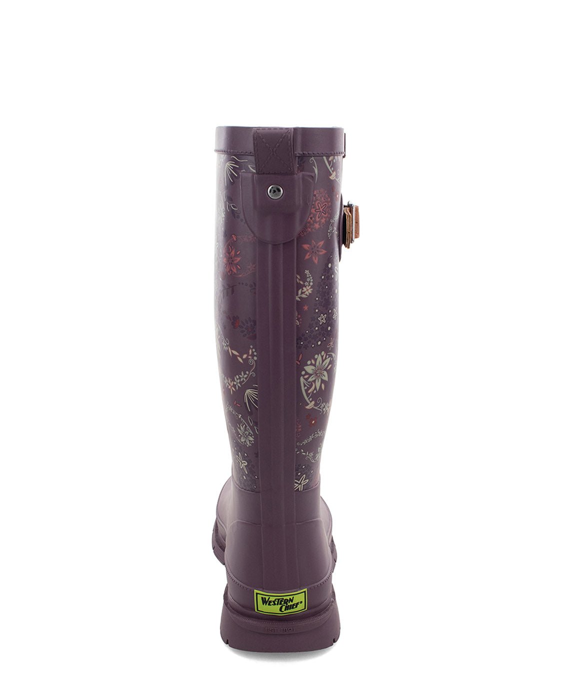 Women's Floral Paisley Tall Rain Boot - Plum - Western Chief