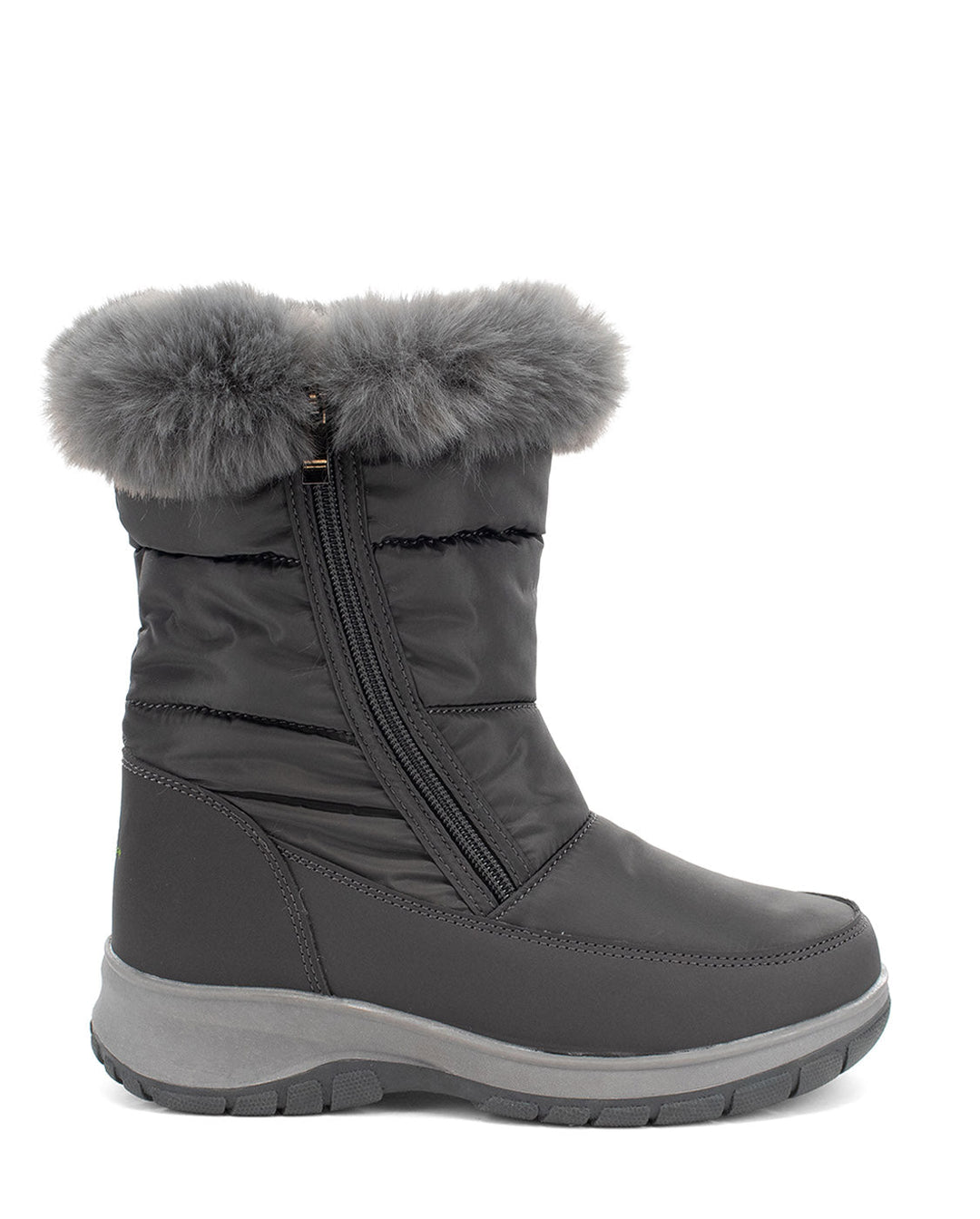 Women's Pine Faux Fur Mid Cold Weather Boot - Charcoal - Western Chief