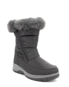 Women's Pine Faux Fur Mid Cold Weather Boot - Charcoal - Western Chief