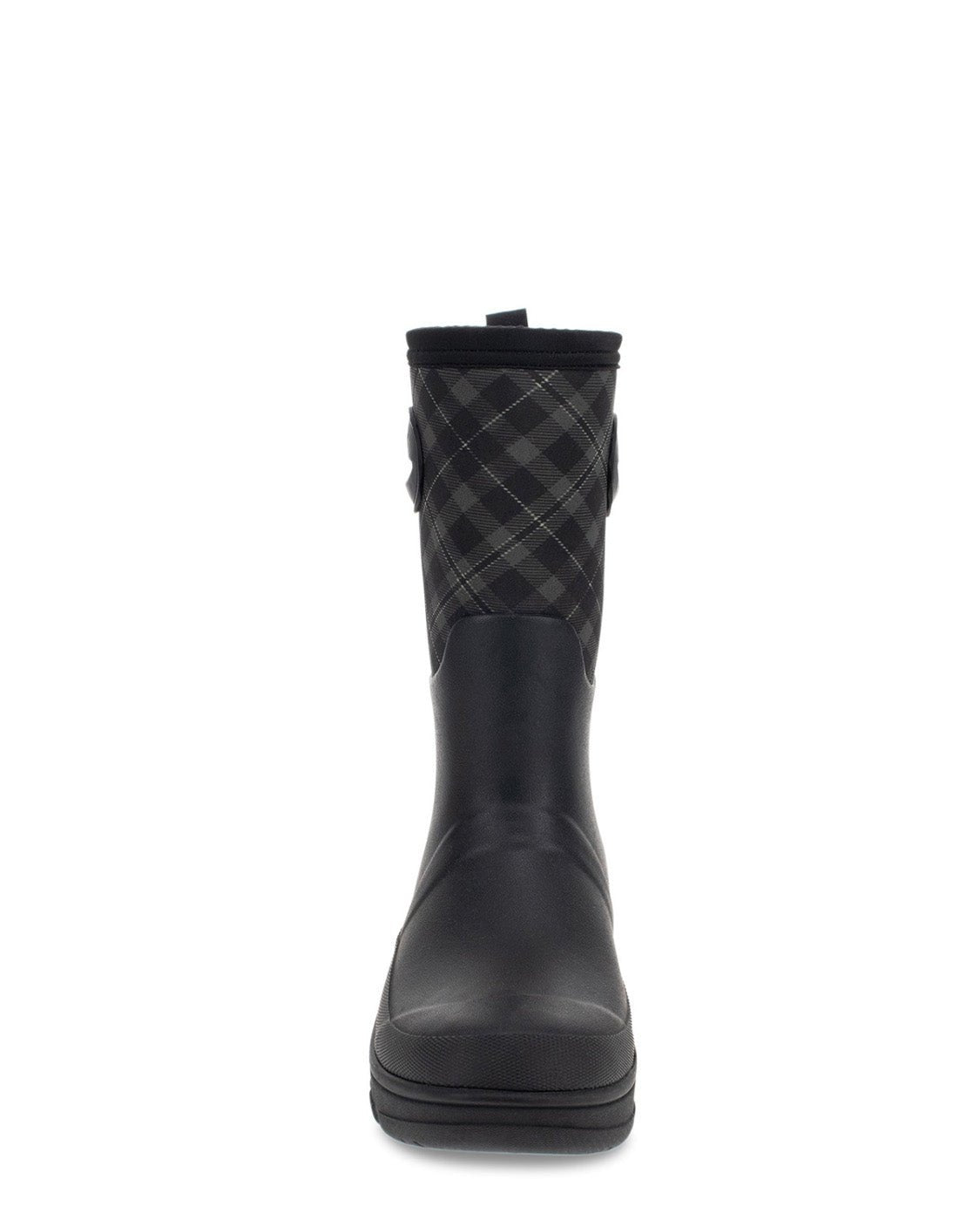 Women's Plaid Neoprene Mid Cold Weather Boot - Black - Western Chief