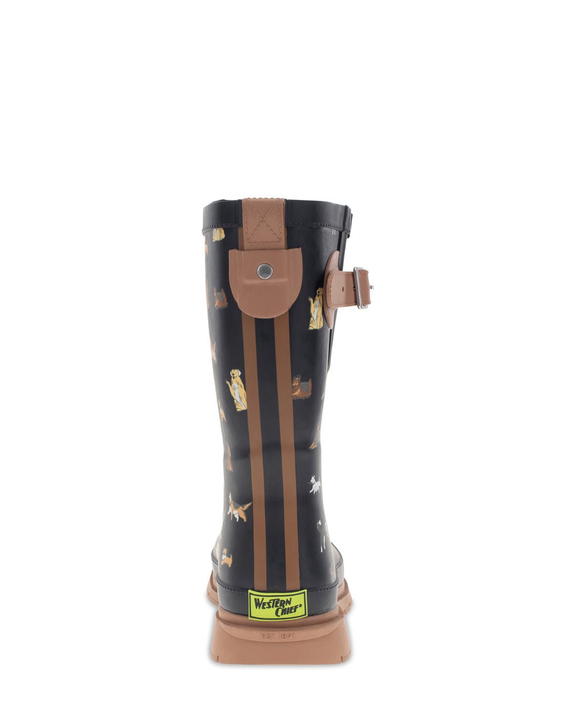 Women's Puppies and Pooches Mid Rain Boot - Black - Western Chief