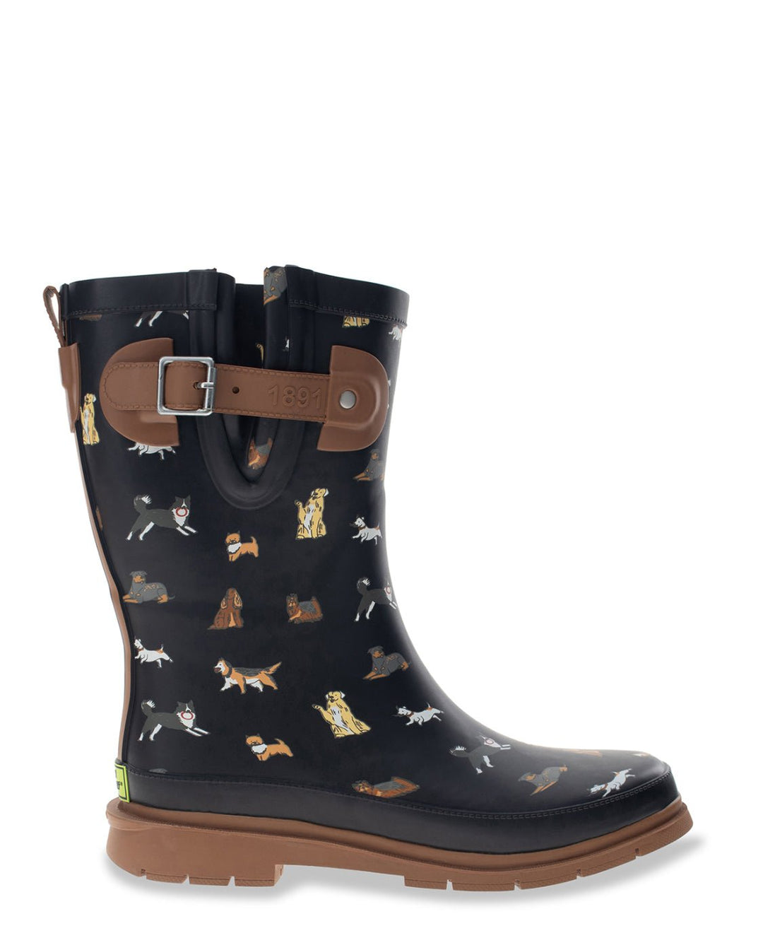 Women's Puppies and Pooches Mid Rain Boot - Black - Western Chief