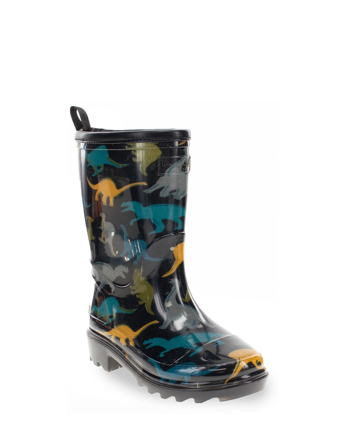 Dino Dimension Faux Fur Rain Boot - Black - Western Chief