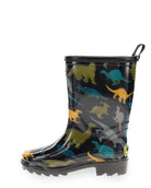 Dino Dimension Faux Fur Rain Boot - Black - Western Chief