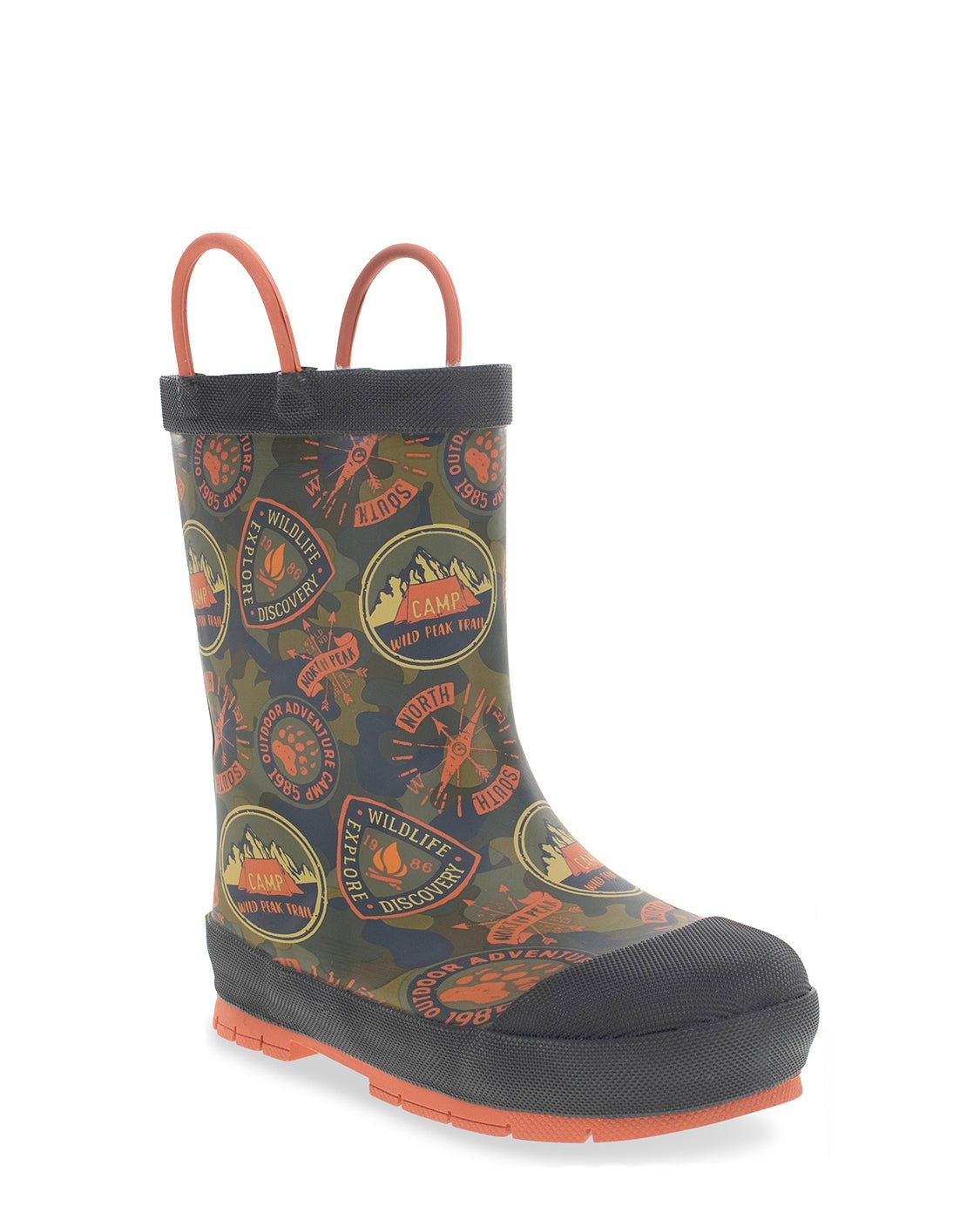 Kids Adventure Patch Rain Boot - Olive - Western Chief