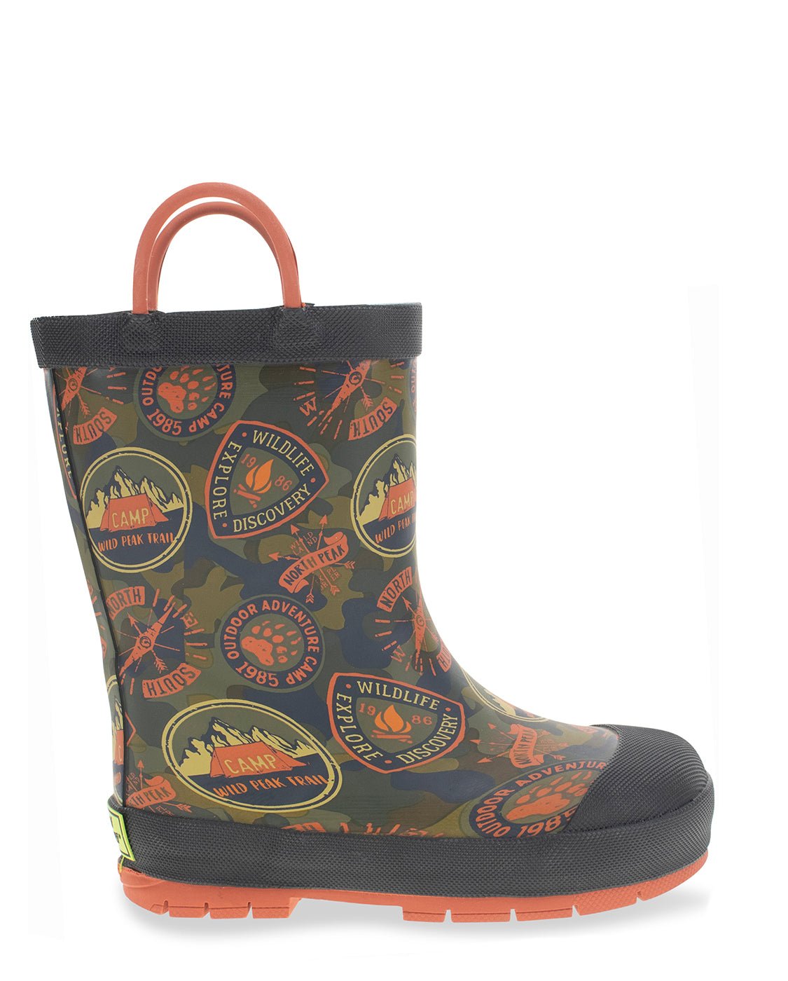 Kids Adventure Patch Rain Boot - Olive - Western Chief