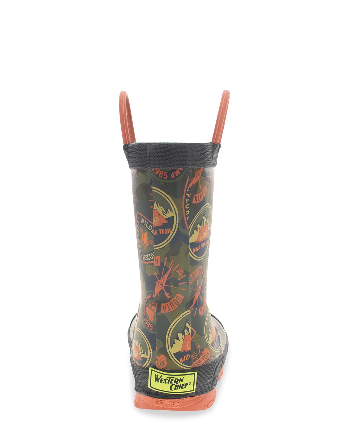 Kids Adventure Patch Rain Boot - Olive - Western Chief