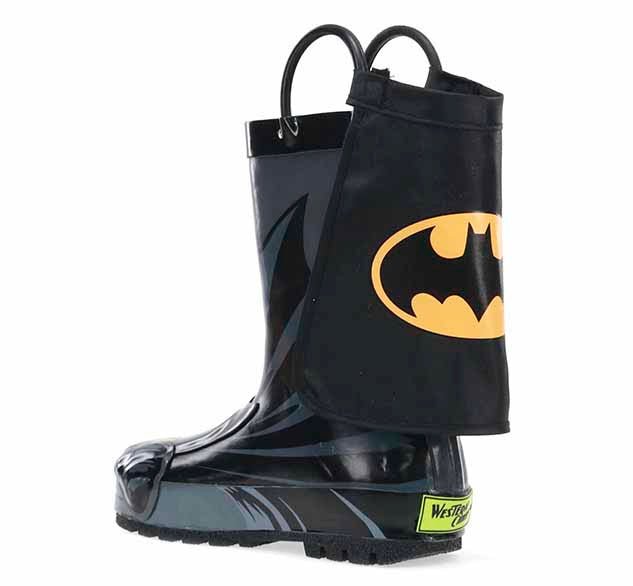 Western Chief Kids Boots Batman Everlasting Rain Boot Black