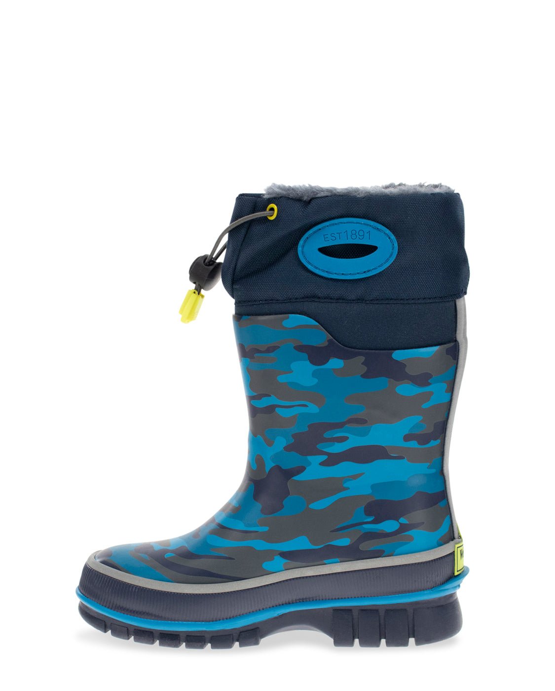 Kids Camo Frost Neoprene Cold Weather Boot Navy