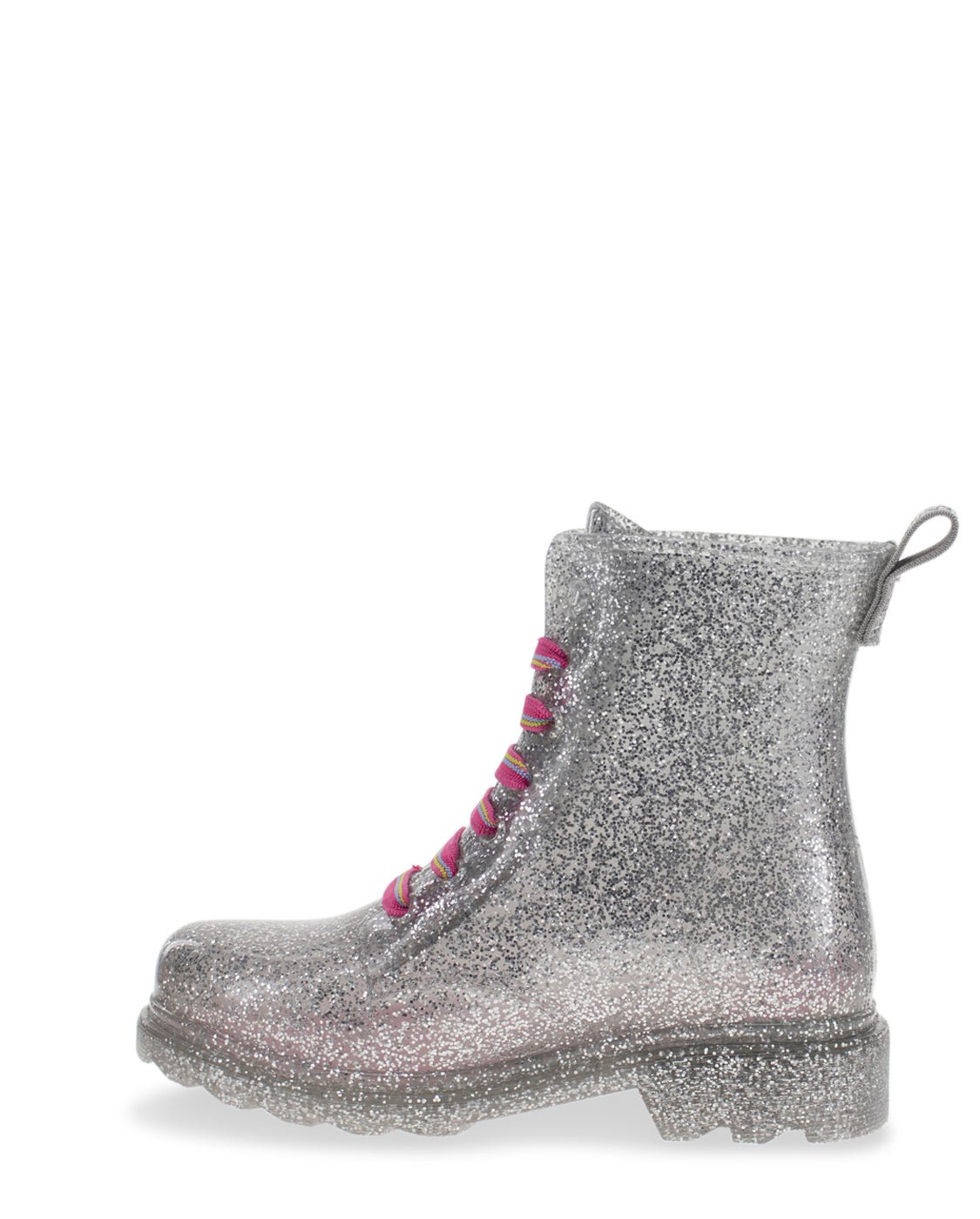 Kids Combat Ankle Rain Boot - Silver - Western Chief