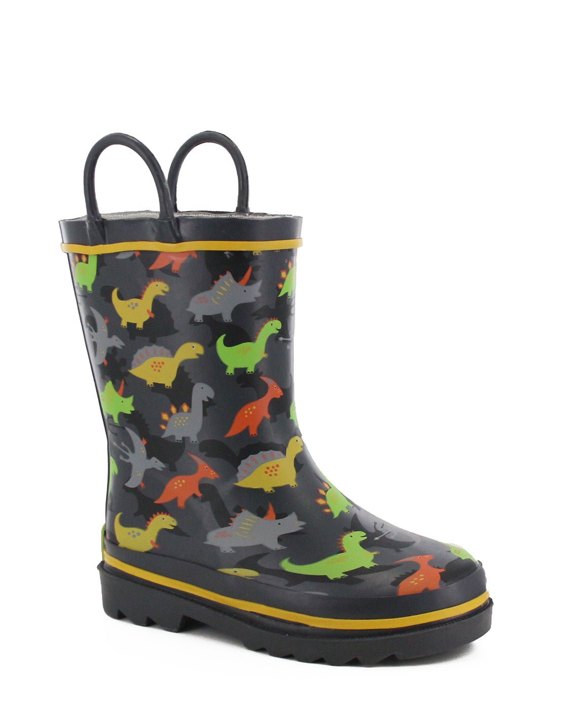 Kids Dino Dash Rain Boot - Charcoal - Western Chief