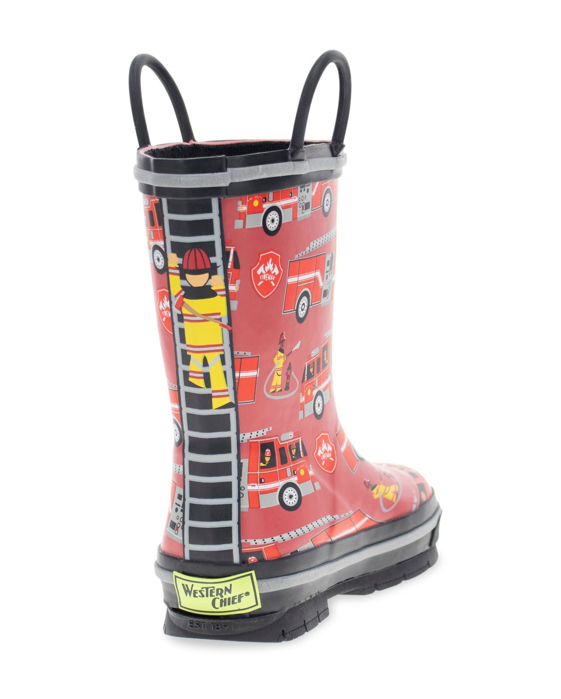 Kids Fire Truck Rescue Rain Boot - Red - Western Chief