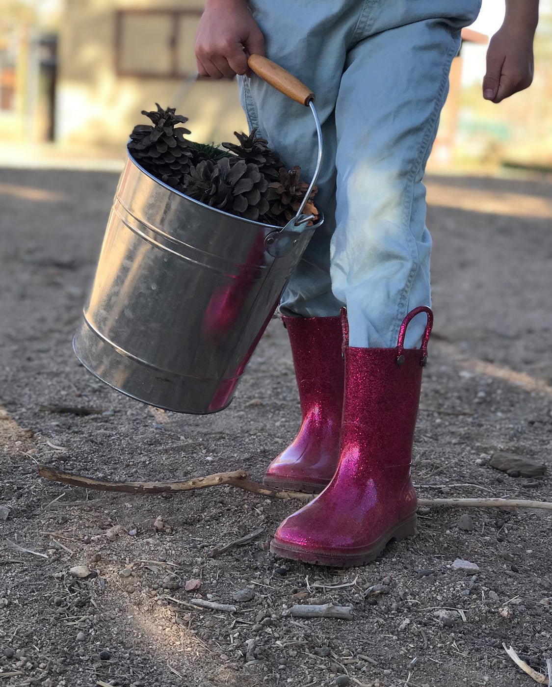 Glitter on sale rain boot