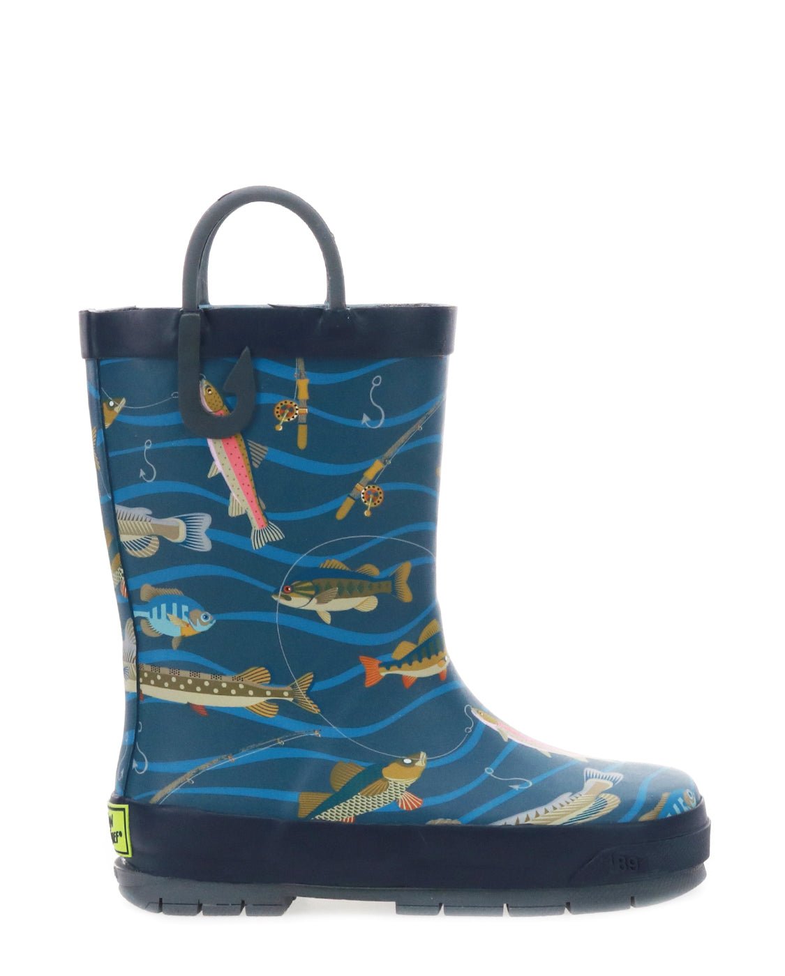 Kids Gone Fish'n Rain Boot - Navy - Western Chief