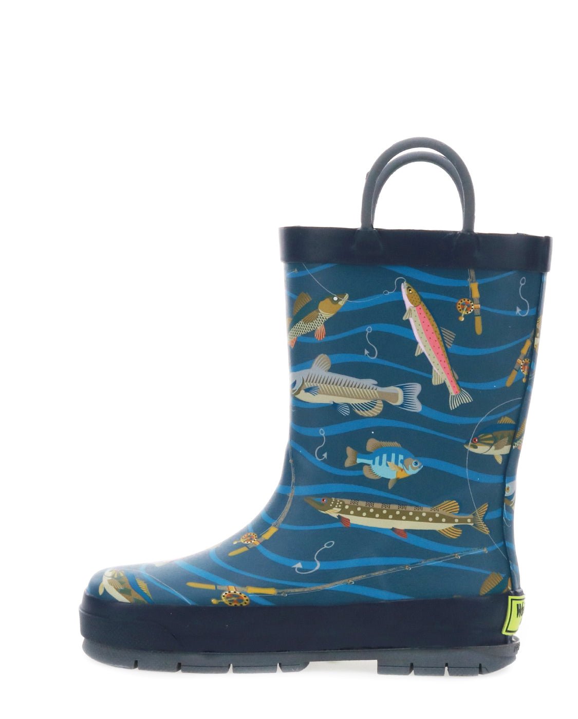 Kids Gone Fish'n Rain Boot - Navy - Western Chief