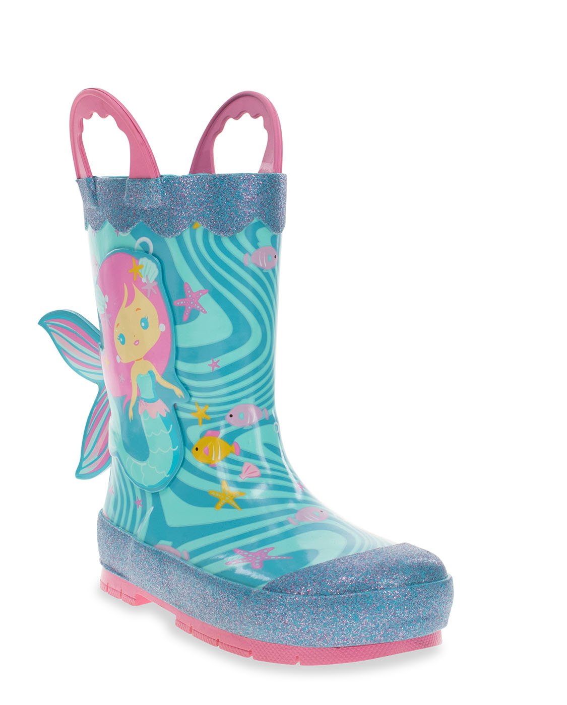 Girls mermaid 2025 rain boots