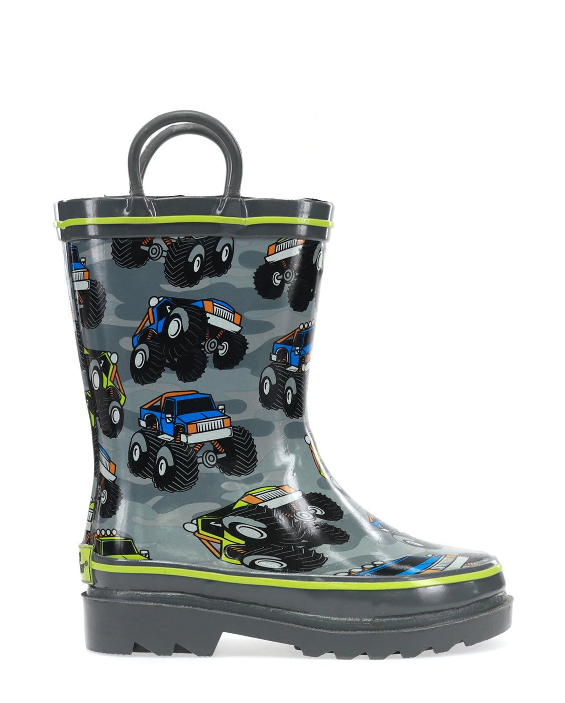 Kids Monster Truck Rain Boot - Charcoal - Western Chief