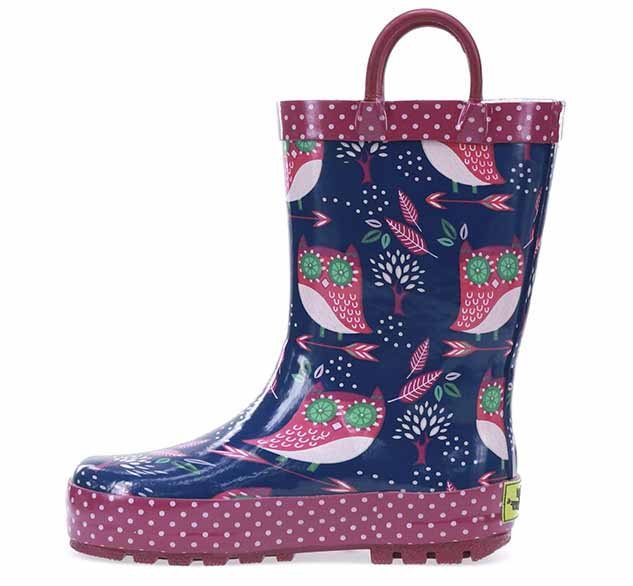 Kids Owl Dream Rain Boot - Navy - Western Chief