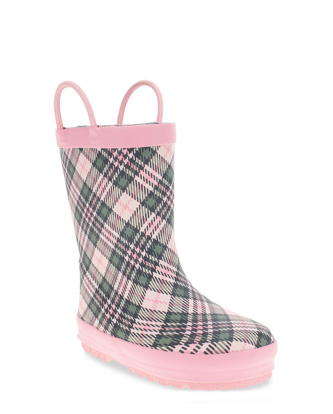 Kids Precious Plaid Rain Boot - Pink - Western Chief