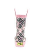 Kids Precious Plaid Rain Boot - Pink - Western Chief