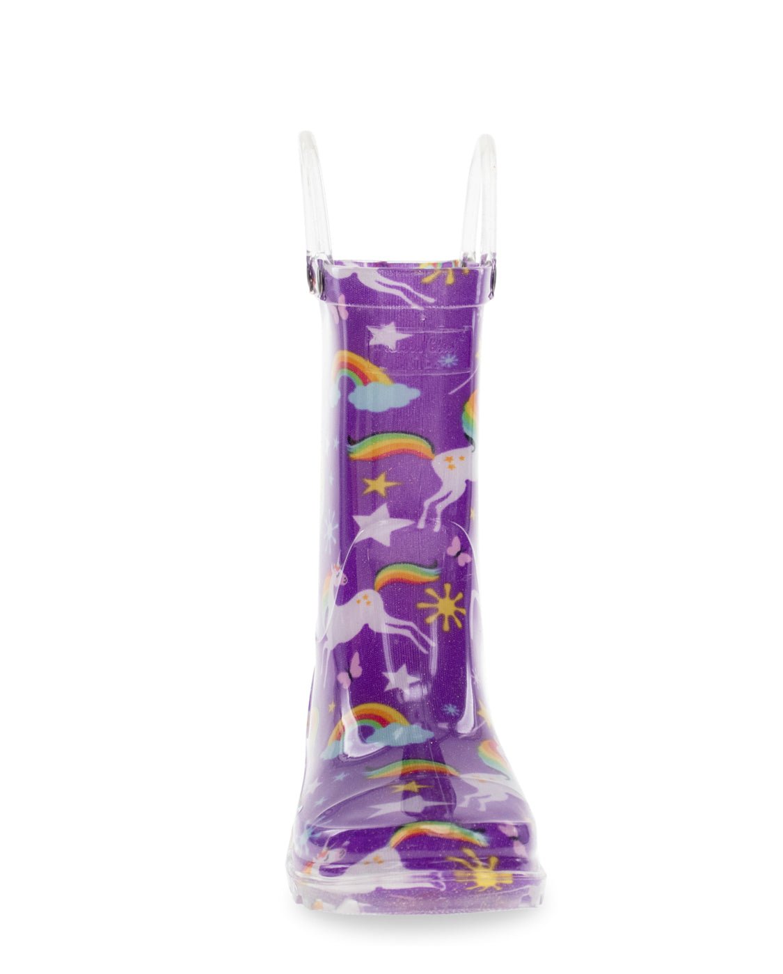 Kids Rainbow Unicorn Lighted Rain Boot - Purple - Western Chief