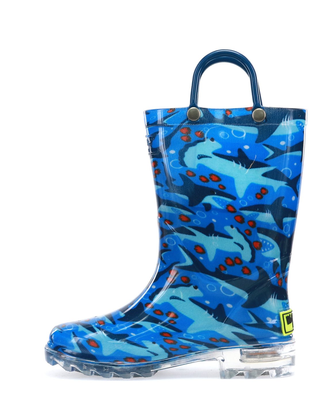 Kids Shark Chase Lighted Rain Boot - Blue - Western Chief