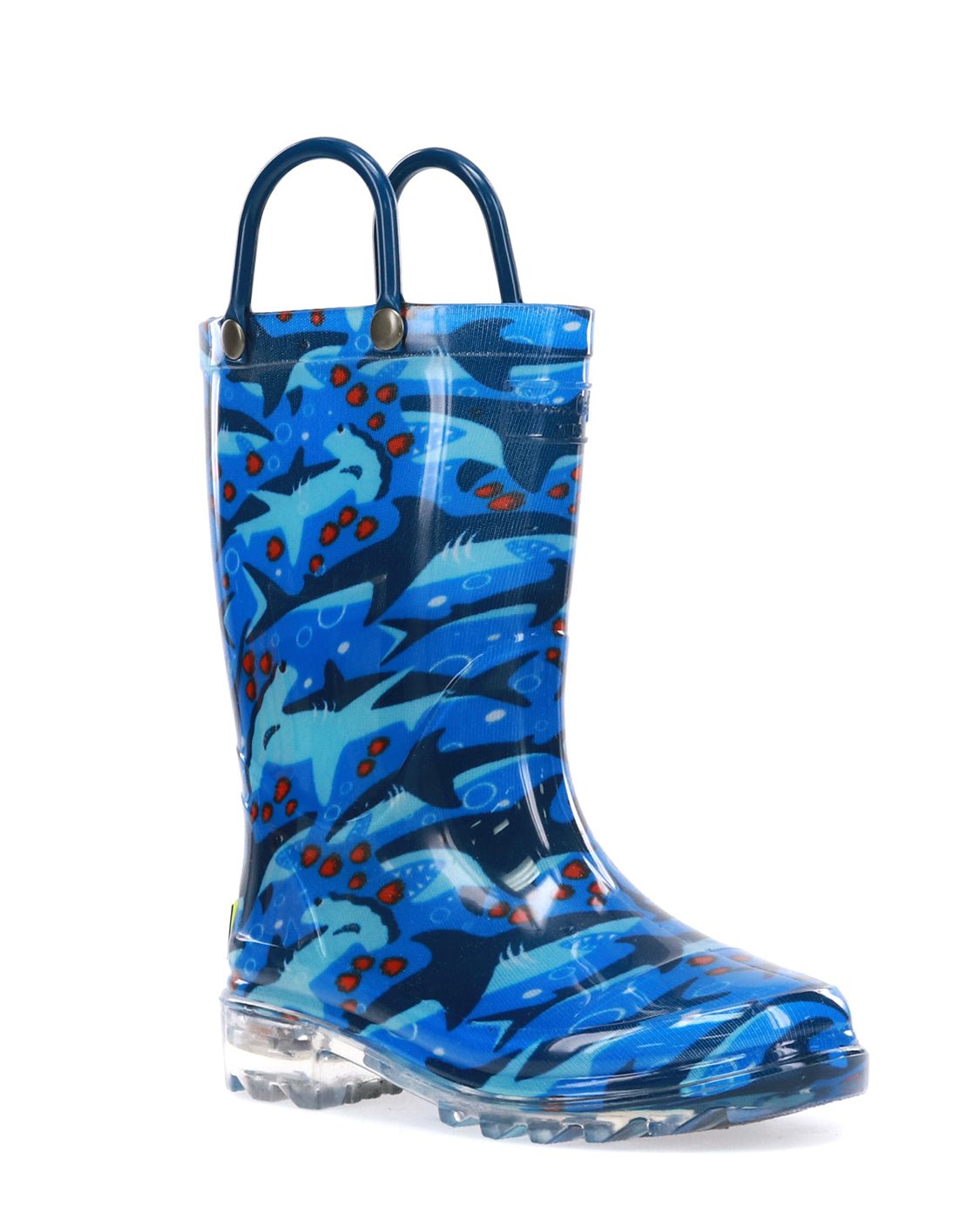 Kids Shark Chase Lighted Rain Boot - Blue - Western Chief