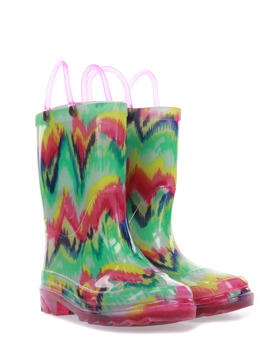 Kids Tie Dye Party Lighted Rain Boot - Multi - Western Chief