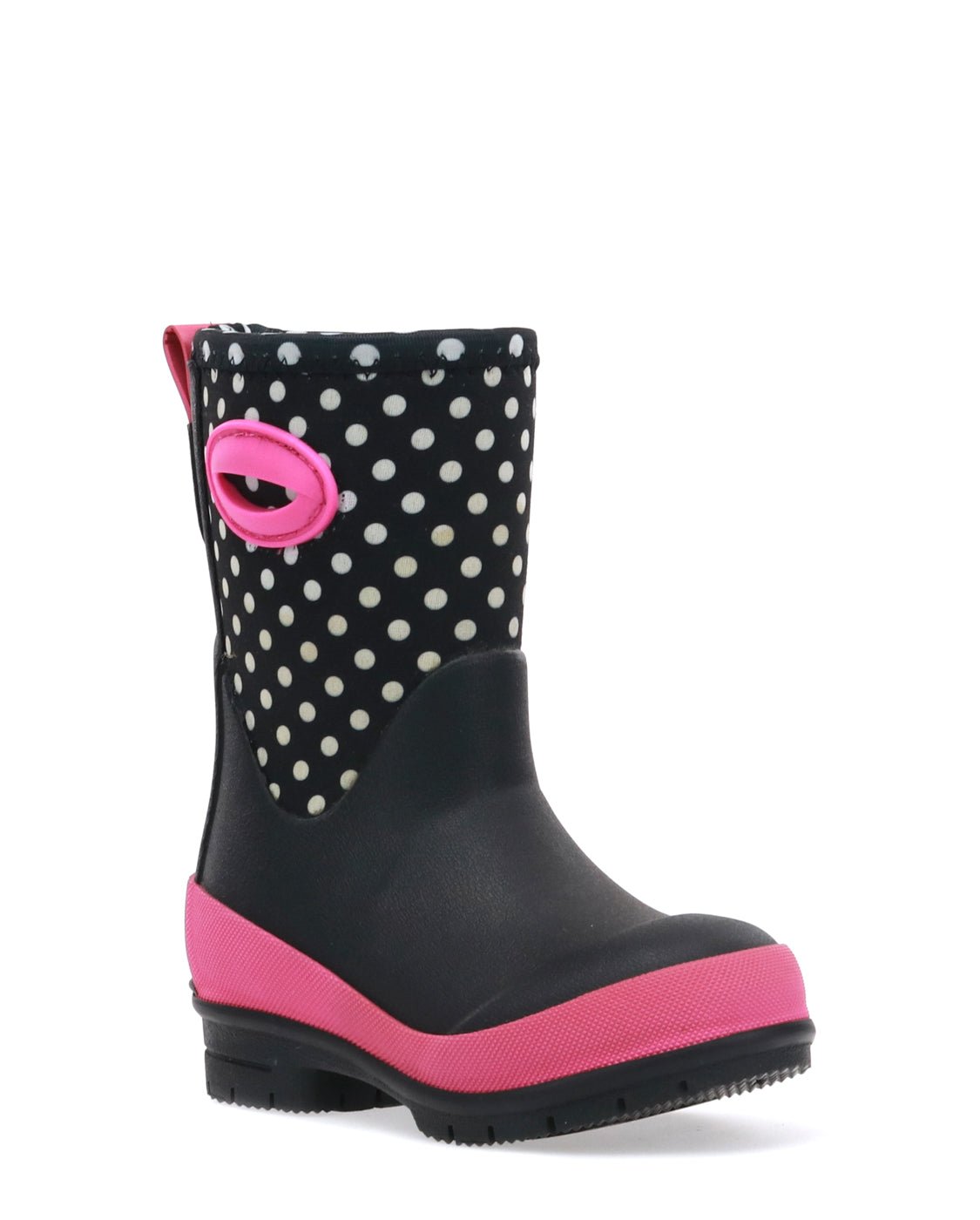 Kids Youth Chloe Dot Neoprene Cold Weather Boot - Black - Western Chief