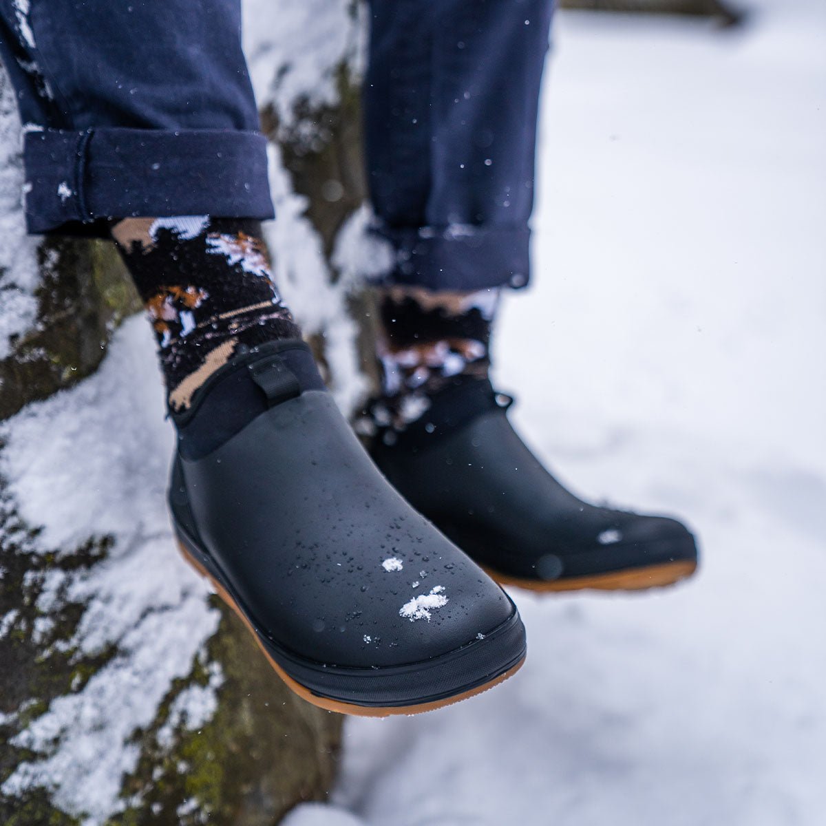 Men's Neoprene Ankle Rain Boot - Black - Western Chief