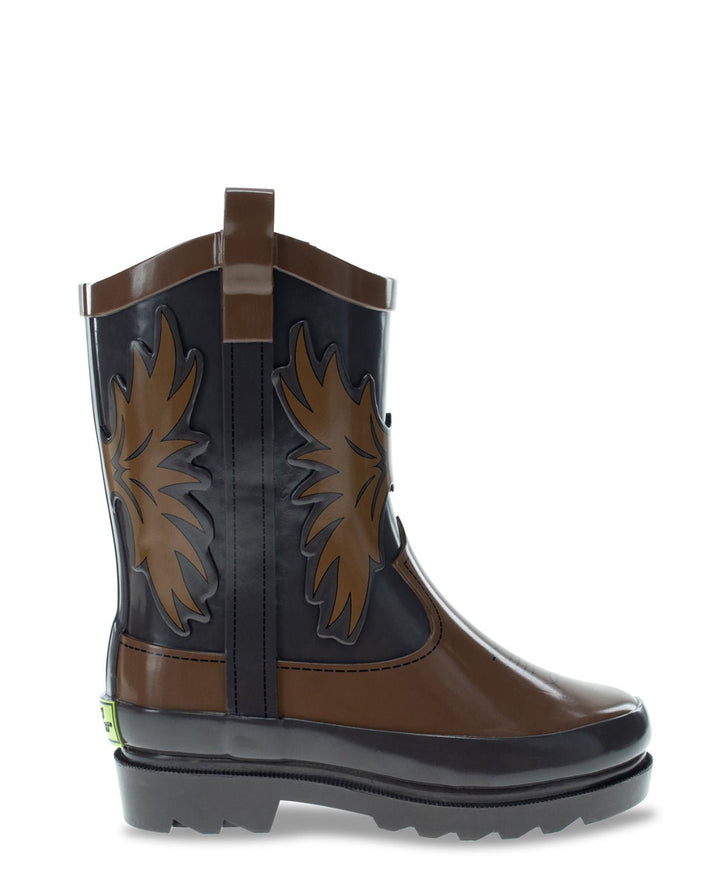 New! Kids Western Cowboy Rain Boot - Brown - Western Chief