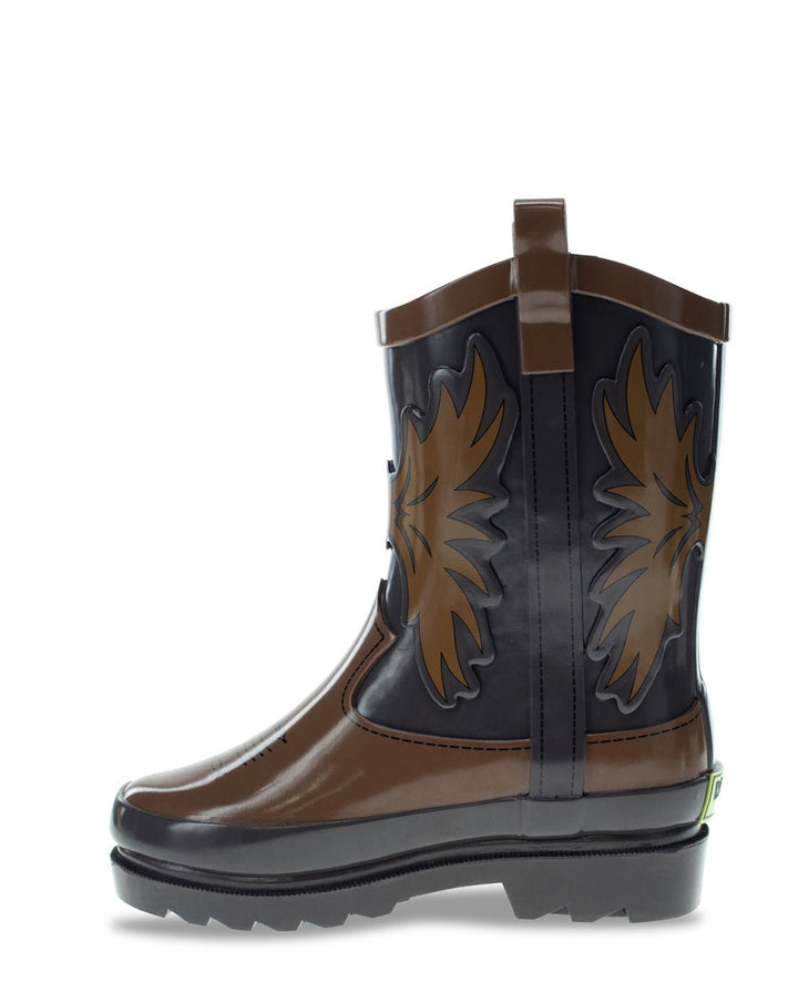 New! Kids Western Cowboy Rain Boot - Brown - Western Chief