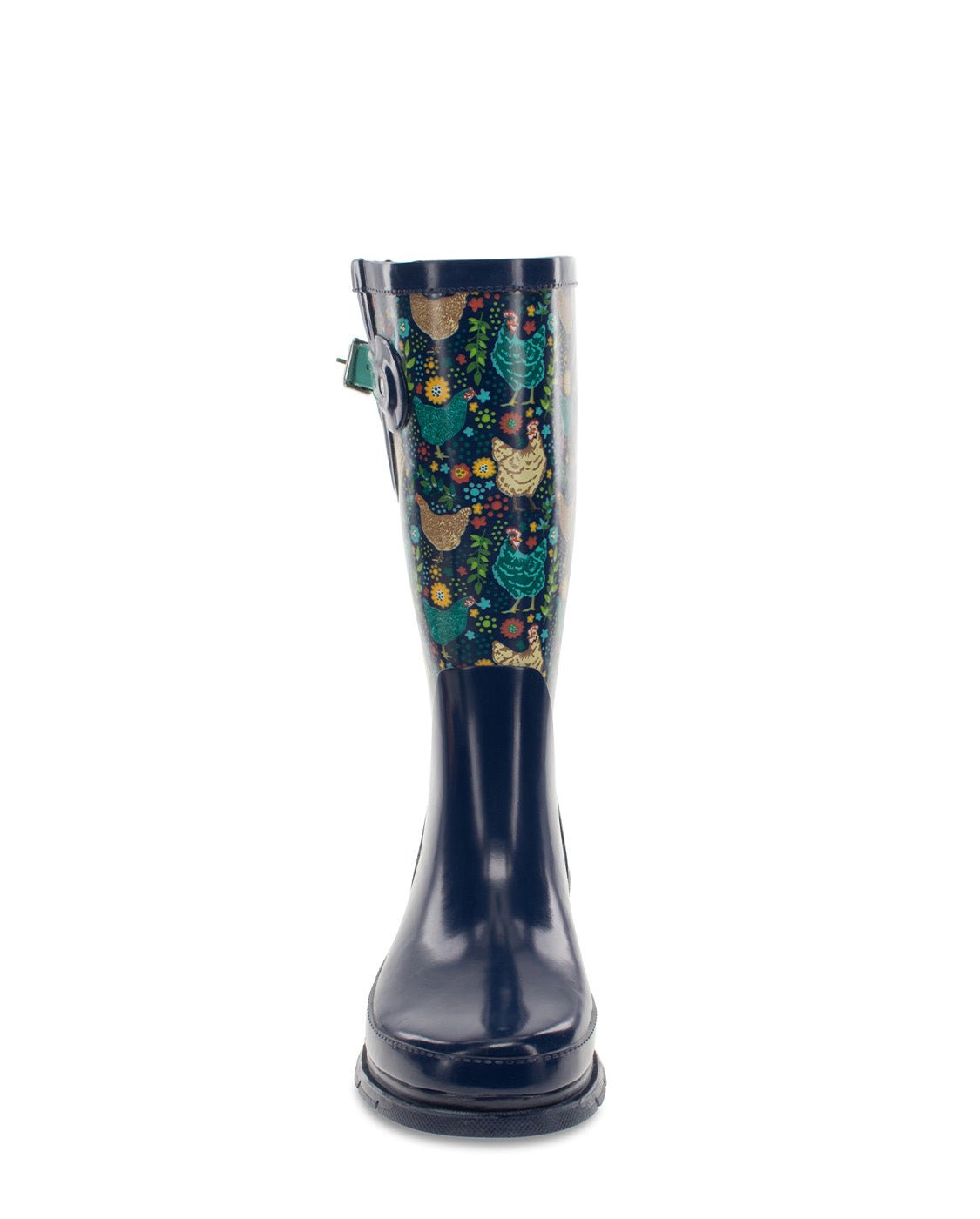 New! Women's Chicken Scratch Tall Rain Boot - Navy - Western Chief