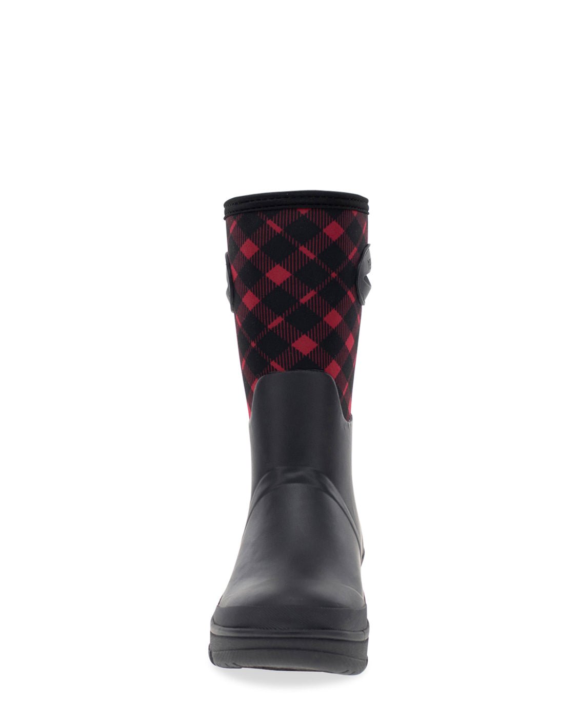 Women's Buffalo Check Neoprene Mid Cold Weather Boot - Black - Western Chief