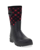 Women's Buffalo Check Neoprene Mid Cold Weather Boot - Black - Western Chief