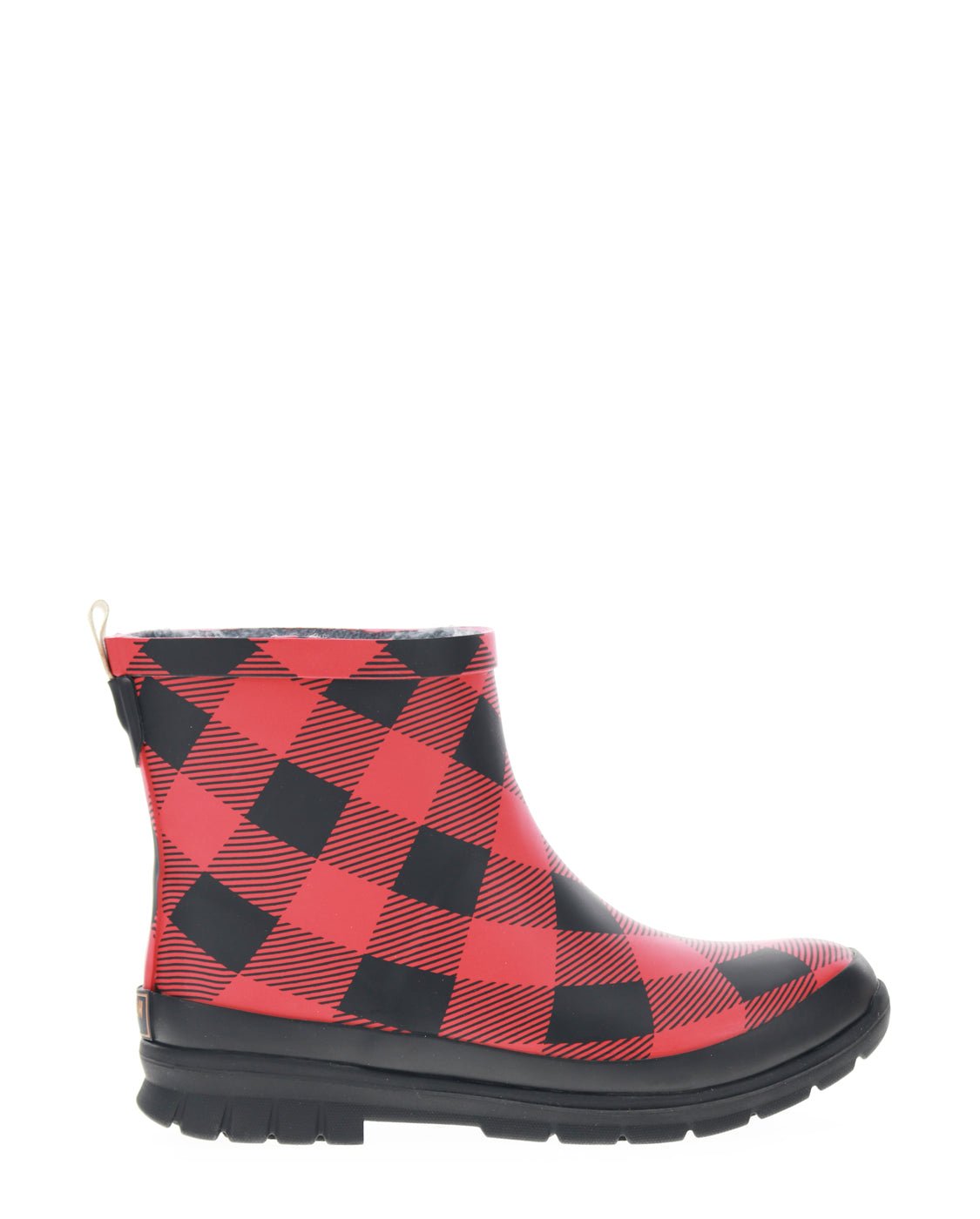 Women's Buffalo Faux Fur Ankle Rain Boot - Red - Western Chief