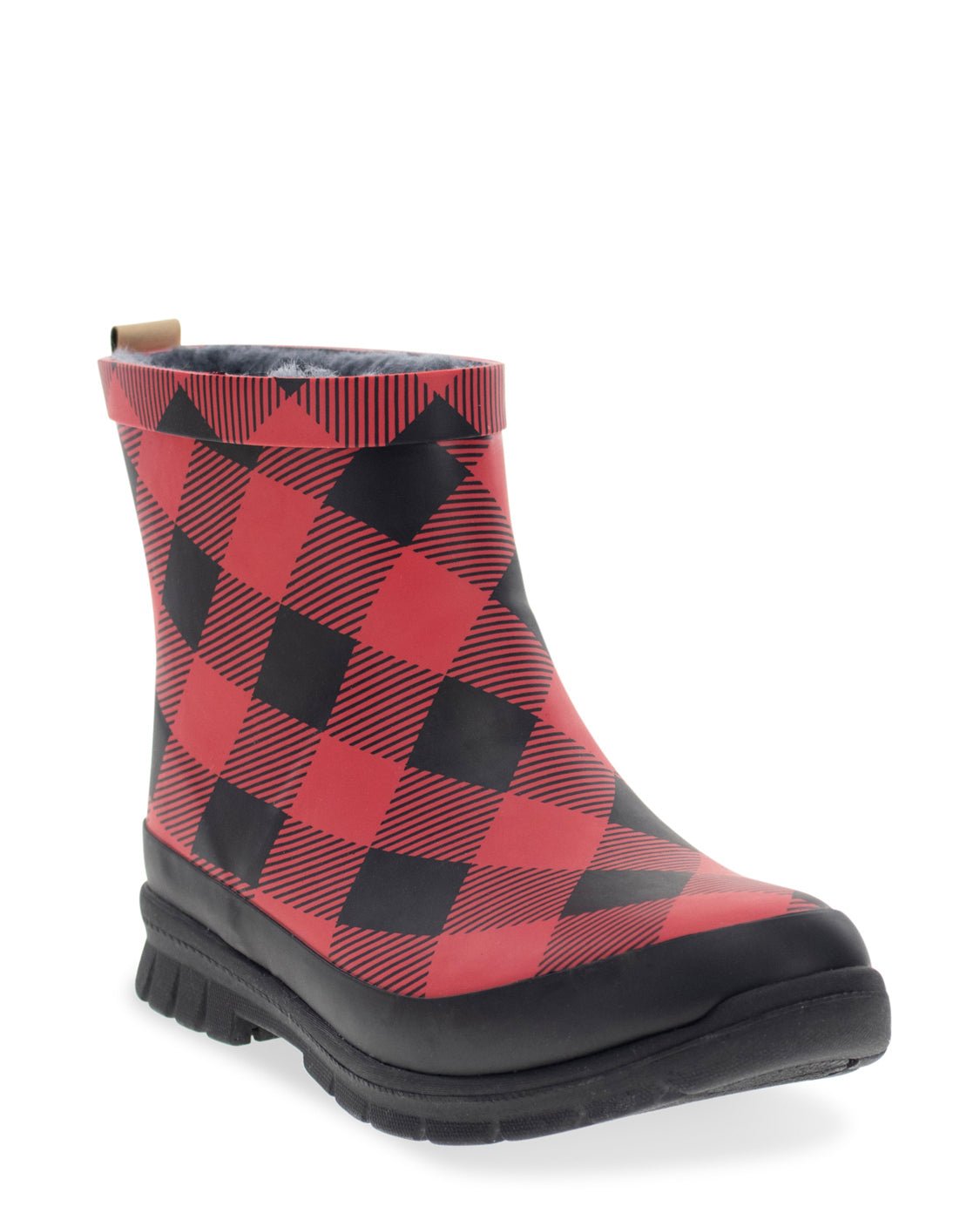 Women's Buffalo Faux Fur Ankle Rain Boot - Red - Western Chief