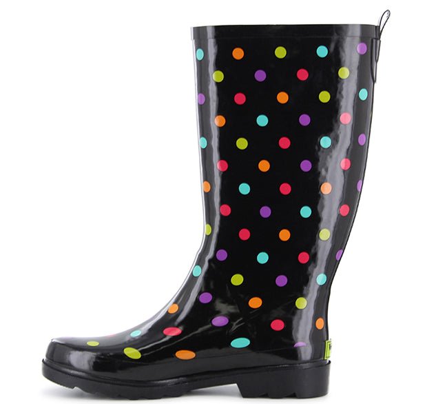 Women's Dot City Tall Rain Boot - Black - Western Chief